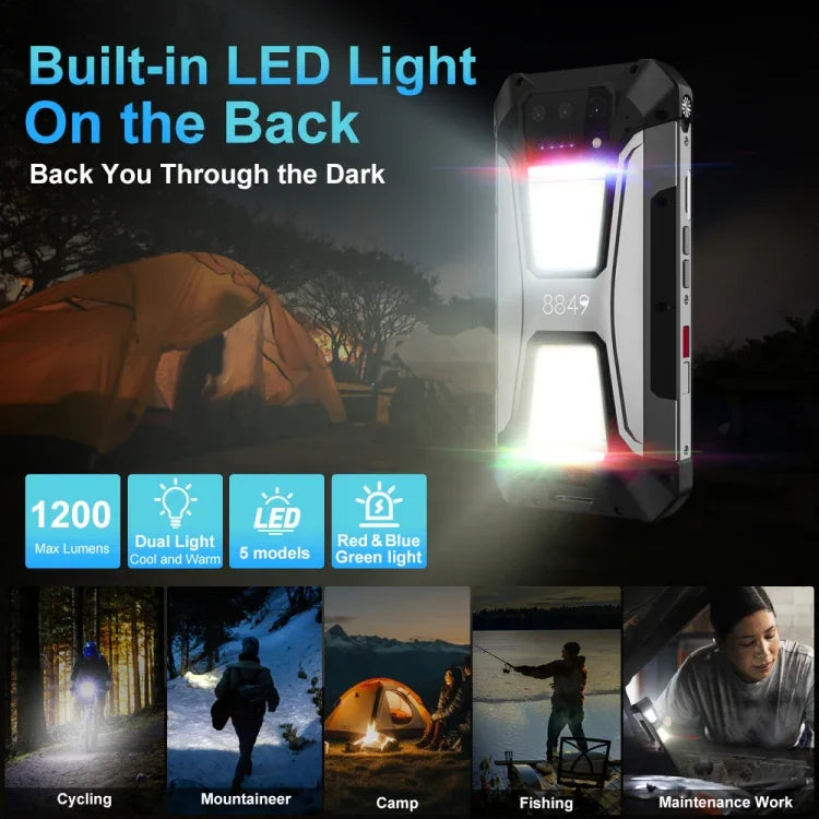 Unihertz 8849 Tank 2 Pro ナイトビジョンプロジェクター 頑丈スマートフォン、12GB+256GB、6.79インチ Android 14 MTK6789 オクタコア、ネットワーク：4G