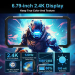 Unihertz 8849 Tank 2 Pro ナイトビジョンプロジェクター 頑丈スマートフォン、12GB+256GB、6.79インチ Android 14 MTK6789 オクタコア、ネットワーク：4G