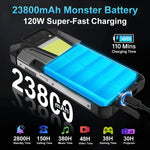 Unihertz 8849 Tank 2 Pro ナイトビジョンプロジェクター 頑丈スマートフォン、12GB+256GB、6.79インチ Android 14 MTK6789 オクタコア、ネットワーク：4G