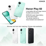 Honor Play 60、6GB+128GB、側面指紋認証、6.61インチ、MagicOS 9.0、Dimensity 6300 オクタコア、ネットワーク：5G、OTG、Play 60、6GB+128GB、6GB+128GB