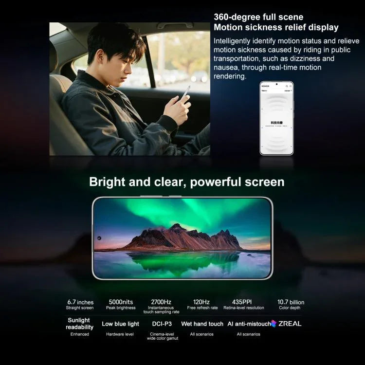 Honor X60 GT、12GB+256GB、画面内指紋認証、6.7インチ MagicOS 9.0 Android 15.0 Snapdragon 8+ Gen 1 オクタコア、ネットワーク：5G、OTG、NFC、12GB+256GB