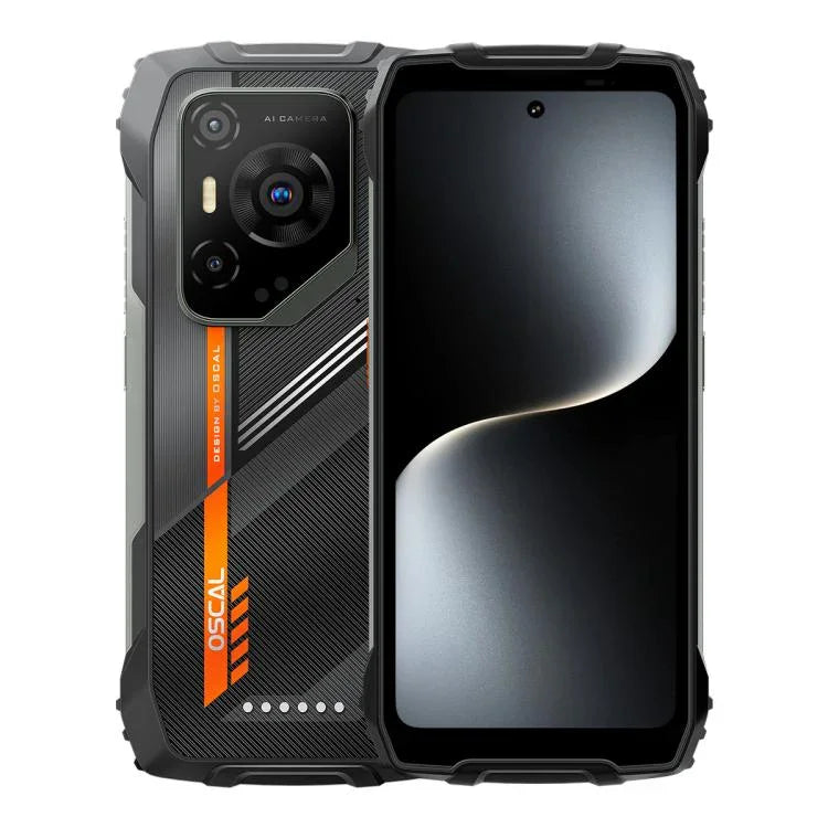 Blackview Oscal Pilot 3 5G 耐衝撃スマートフォン、12GB+256GB、ナイトビジョンカメラ、6.56インチ Android 15 MediaTek Dimensity 6300 オクタコア、ネットワーク：5G、OTG、NFC