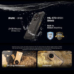 Ulefone Armor X16、6GB+128GB、ナイトビジョン、IP68/IP69K 耐衝撃スマートフォン、6.56インチ Android 15 MediaTek Helio G91 オクタコア、ネットワーク：4G、NFC、OTG、Armor X16、6GB+128GB