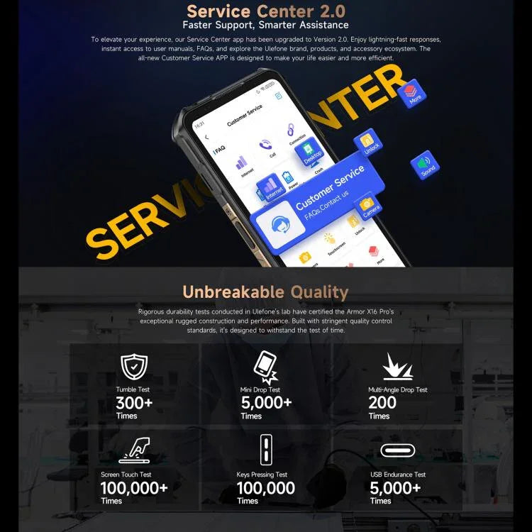 Ulefone Armor X16 Pro、5GB+256GB、ナイトビジョン、IP68/IP69K 耐衝撃スマートフォン、6.56インチ Android 15 MediaTek Dimensity 6300 オクタコア、ネットワーク：5G、NFC、OTG、Armor X16 Pro、8GB+256GB