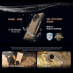 Ulefone Armor X16 Pro、5GB+256GB、ナイトビジョン、IP68/IP69K 耐衝撃スマートフォン、6.56インチ Android 15 MediaTek Dimensity 6300 オクタコア、ネットワーク：5G、NFC、OTG、Armor X16 Pro、8GB+256GB