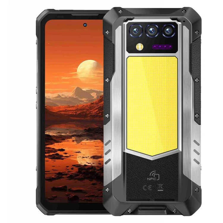 Oukitel WP100 レーザー距離計搭載耐衝撃スマートフォン、12GB+512GB、200MPカメラ、指紋認証、6.8インチ Android 14 MediaTek Dimensity 7300 オクタコア、NFC、OTG、ネットワーク：5G、WP100