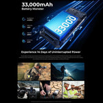 Oukitel WP100 レーザー距離計搭載耐衝撃スマートフォン、12GB+512GB、200MPカメラ、指紋認証、6.8インチ Android 14 MediaTek Dimensity 7300 オクタコア、NFC、OTG、ネットワーク：5G、WP100