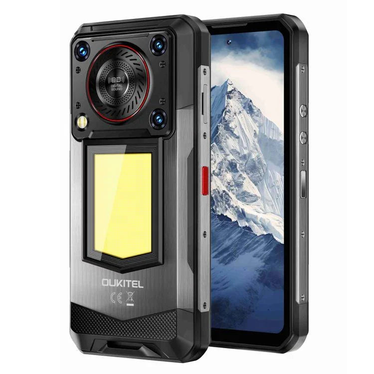 Oukitel WP56 耐衝撃スマートフォン、12GB+512GB、108MPカメラ、指紋認証、6.8インチ Android 15 MTK Dimensity 7050 オクタコア、NFC、OTG、ネットワーク：5G