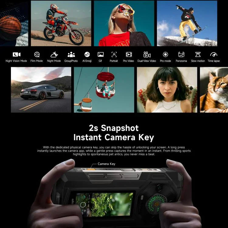 Ulefone Armor 33 Pro 耐衝撃スマートフォン、16GB+512GB、ナイトビジョン、6.95インチ + 3.4インチ デュアルスクリーン Android 14 MediaTek Dimensity 7300X オクタコア、ネットワーク：5G、OTG、NFC、Armor 33 Pro