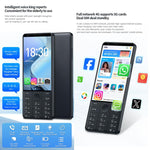 DOOV R70 キーパッドフォン、6GB+128GB、4インチ、Android 13、Mediatek MT6762 オクタコア、ネットワーク：4G、Googleストア対応、カメラ付き、カメラ付き