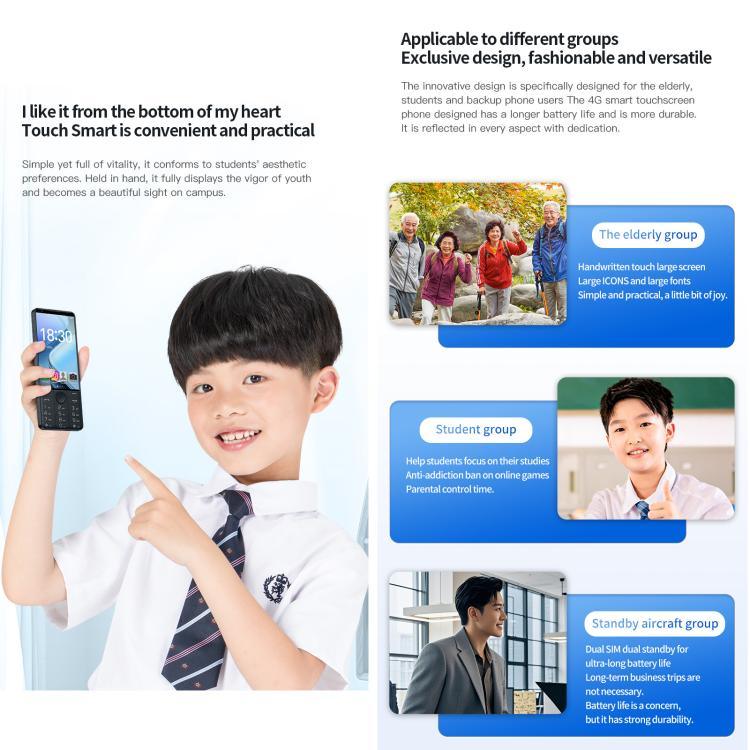 DOOV R70 キーパッドフォン、6GB+128GB、4インチ、Android 13、Mediatek MT6762 オクタコア、ネットワーク：4G、Googleストア対応、カメラなし、カメラなし