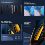 Xiaomi POCO X6 Pro グローバル、12GB+512GB、画面内指紋認証、6.67インチ Xiaomi HyperOS MediaTek Dimensity 8300-Ultra オクタコア 3.35GHz、NFC、ネットワーク：5G