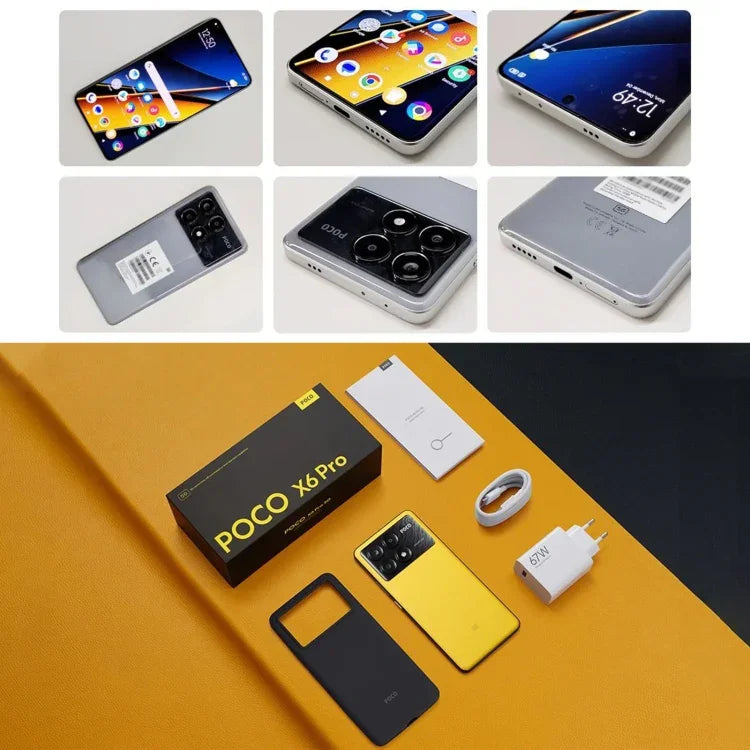 Xiaomi POCO X6 Pro グローバル、12GB+512GB、画面内指紋認証、6.67インチ Xiaomi HyperOS MediaTek Dimensity 8300-Ultra オクタコア 3.35GHz、NFC、ネットワーク：5G