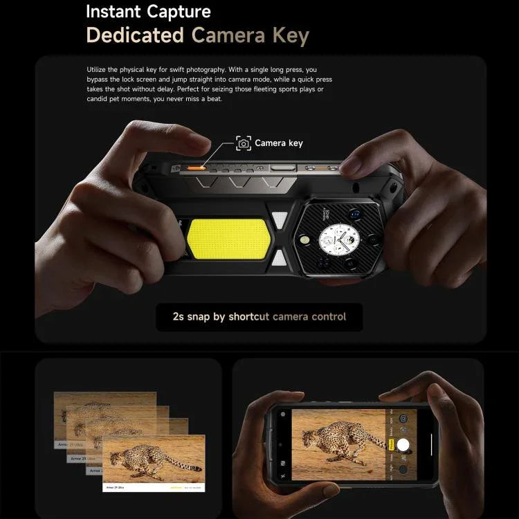 Ulefone Armor 29 Ultra 耐衝撃スマートフォン、16GB+1TB、ナイトビジョン、6.67インチ + 1.04インチ Android 15 MediaTek Dimensity 9300+ オクタコア、ネットワーク：5G、多機能LEDライト、警告ライト、Armor 29 Ultra