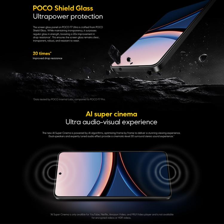 Xiaomi POCO F7 Ultra グローバル版、12GB+256GB、画面内指紋認証、6.67インチ Xiaomi HyperOS 2 Snapdragon 8 Elite オクタコア、NFC、ネットワーク：5G、12GB+256GB