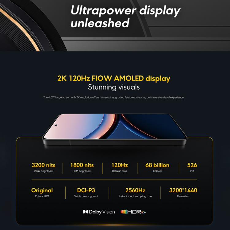 Xiaomi POCO F7 Ultra グローバル版、12GB+256GB、画面内指紋認証、6.67インチ Xiaomi HyperOS 2 Snapdragon 8 Elite オクタコア、NFC、ネットワーク：5G、12GB+256GB