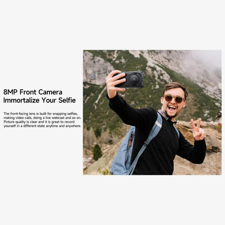 Ulefone RugKing、8GB+256GB、IP68/IP69K タフネススマホ、5.99インチ、Android 15、Unisoc T7255 オクタコア、ネットワーク：4G、NFC、OTG、RugKing、8GB+256GB