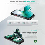 Oukitel WP62 ラギッドフォン、12GB+512GB、108MPカメラ、指紋認証、6.6インチ Android 15 MediaTek Dimensity 7025 オクタコア、NFC、OTG、ネットワーク：5G、12GB+512GB