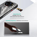 Oukitel WP62 ラギッドフォン、8GB+256GB、108MPカメラ、指紋認証、6.6インチ Android 15 MediaTek Dimensity 7025 オクタコア、NFC、OTG、ネットワーク：5G、8GB+256GB