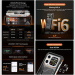 Blackview XPLORE X1、12GB+256GB、6.78インチ Android 15 Dimensity 7050 MT8791V/HZA オクタコア、ネットワーク：5G、OTG、NFC、XPLORE X1 12GB+256GB
