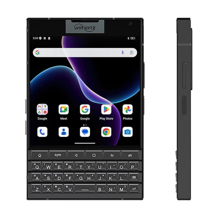 Unihertz Titan 2 QWERTY物理キーボードスマホ、12GB+512GB、指紋認証、4.5インチ＋2インチ Android 15 Dimensity 7300 5G オクタコア、ネットワーク：5G、NFC、OTG