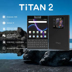 Unihertz Titan 2 QWERTY物理キーボードスマホ、12GB+512GB、指紋認証、4.5インチ＋2インチ Android 15 Dimensity 7300 5G オクタコア、ネットワーク：5G、NFC、OTG