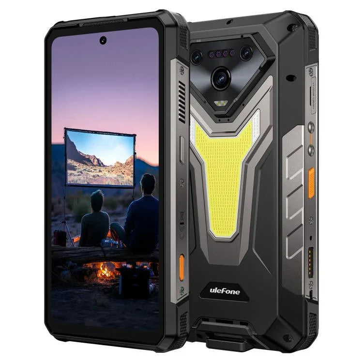Ulefone Armor 34 Pro+ プロジェクター付き、16GB+512GB、ナイトビジョン、IP68/IP69K 頑丈スマートフォン、6.95インチ Android 15 MediaTek Dimensity 7400X オクタコア、ネットワーク：5G、NFC、OTG、Armor 34 Pro+
