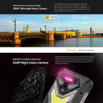 Ulefone Armor 34 Pro+ プロジェクター付き、16GB+512GB、ナイトビジョン、IP68/IP69K 頑丈スマートフォン、6.95インチ Android 15 MediaTek Dimensity 7400X オクタコア、ネットワーク：5G、NFC、OTG、Armor 34 Pro+