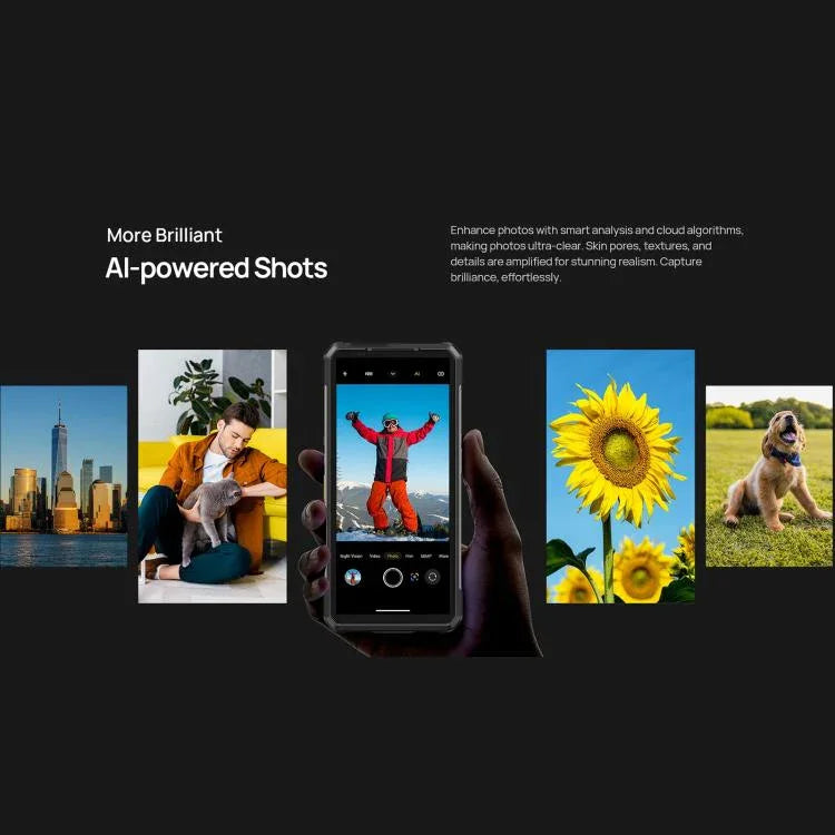 Ulefone Armor 34 Pro+ プロジェクター付き、16GB+512GB、ナイトビジョン、IP68/IP69K 頑丈スマートフォン、6.95インチ Android 15 MediaTek Dimensity 7400X オクタコア、ネットワーク：5G、NFC、OTG、Armor 34 Pro+