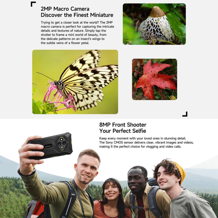 Ulefone RugKing 3 Pro、8GB+128GB、IP68/IP69K 頑丈スマホ、6.56インチ Android 15 Unisoc T7250 オクタコア、ネットワーク：4G、NFC、OTG、RugKing 3 Pro、RugKing 3 Pro、8GB+128GB