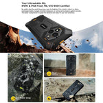Ulefone RugKing 3 Pro、8GB+128GB、IP68/IP69K 頑丈スマホ、6.56インチ Android 15 Unisoc T7250 オクタコア、ネットワーク：4G、NFC、OTG、RugKing 3 Pro、RugKing 3 Pro、8GB+128GB