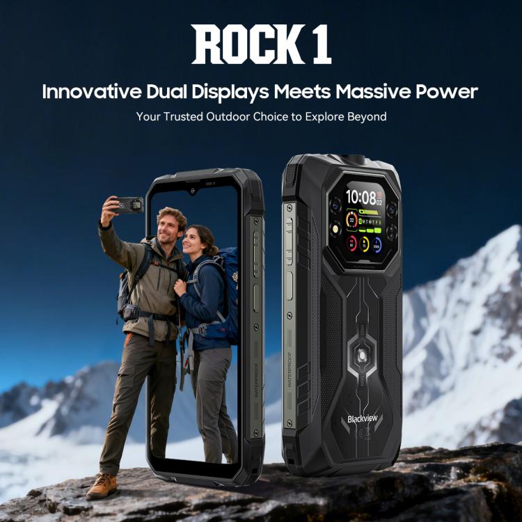 Blackview ROCK 1 頑丈スマホ、8GB+256GB、6.56インチ Android 16 MT6769V/CB Helio G81 オクタコア、ネットワーク：4G、OTG、NFC、ROCK 1 8GB+256GB