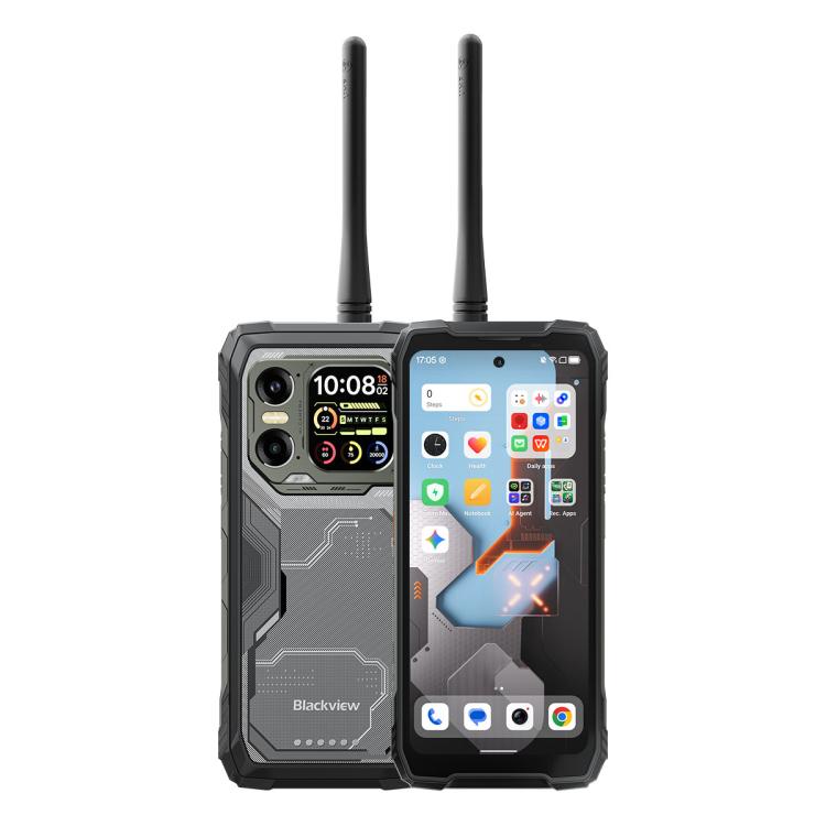 Blackview XPLORE 1 トランシーバー付き頑丈スマホ、12GB+256GB、6.78インチ Android 15 Dimensity 7050 MT8791V/HZA オクタコア、ネットワーク：5G、OTG、NFC、XPLORE 1 トランシーバー 12GB+256GB