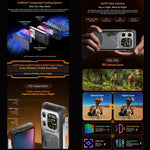 Blackview XPLORE 1 トランシーバー付き頑丈スマホ、12GB+256GB、6.78インチ Android 15 Dimensity 7050 MT8791V/HZA オクタコア、ネットワーク：5G、OTG、NFC、XPLORE 1 トランシーバー 12GB+256GB