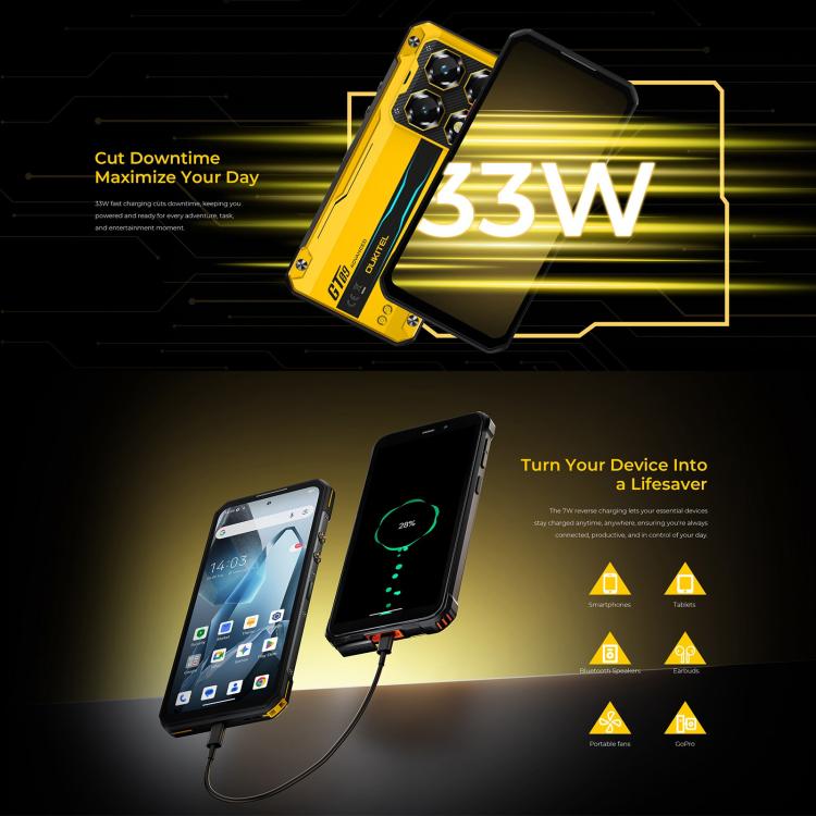 Oukitel WP60 頑丈スマホ、12GB+512GB、ナイトビジョン、108MPカメラ、側面指紋認証、7.2インチ Android 15 MediaTek Dimensity 7025 オクタコア、NFC、OTG、ネットワーク：5G、12GB+512GB