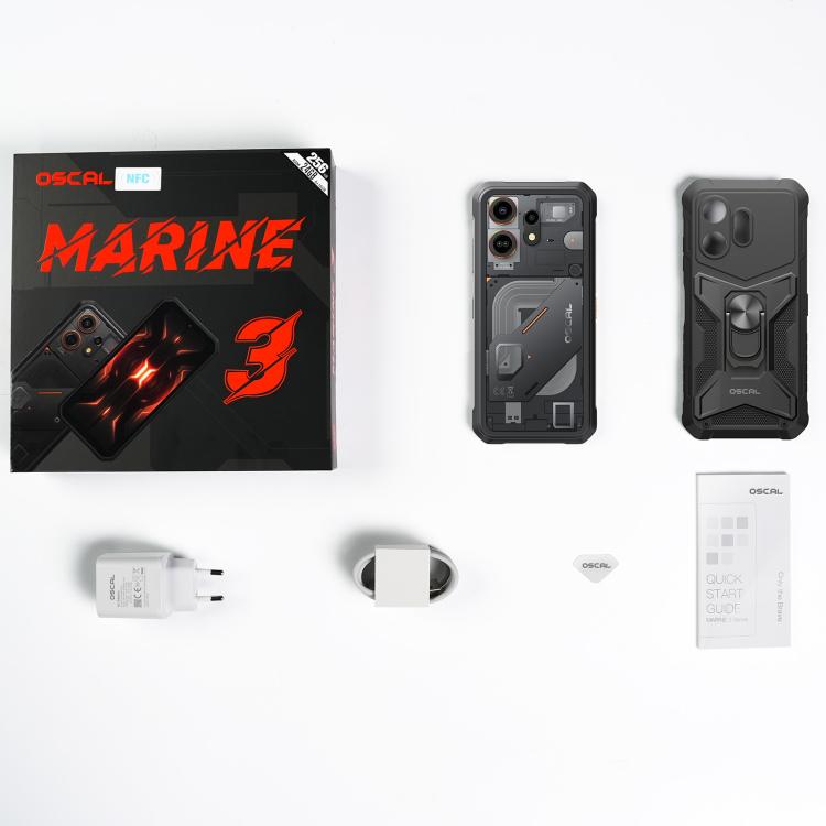 Blackview Oscal Marine 3、8GB+128GB、6.56インチ Android 15 Unisoc UMS9230E T615 オクタコア、ネットワーク：4G、OTG、NFC、8GB+128GB