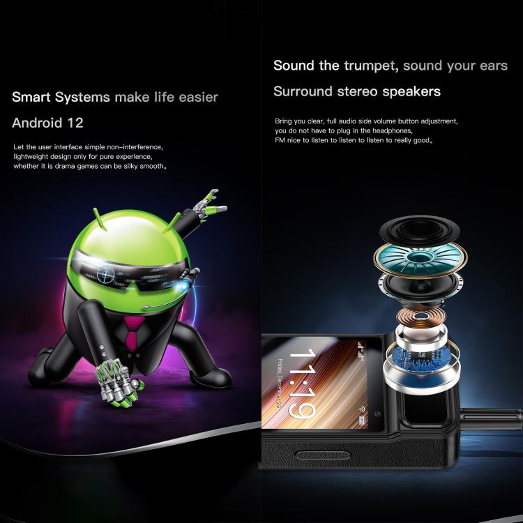 SOYES W88 Pro、4GB+64GB、4600mAhバッテリー、4.0インチ Android 12 MTK6739CW クアッドコア、ネットワーク：4G、OTG、デュアルSIM、W88 Pro、4GB+64GB