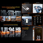 Blackview Oscal TANK 1、12GB+256GB、6.78インチ Android 15 DokeOS 4.2 Mediatek Dimensity 7050 オクタコア、ネットワーク：5G、OTG、NFC、12GB+256GB