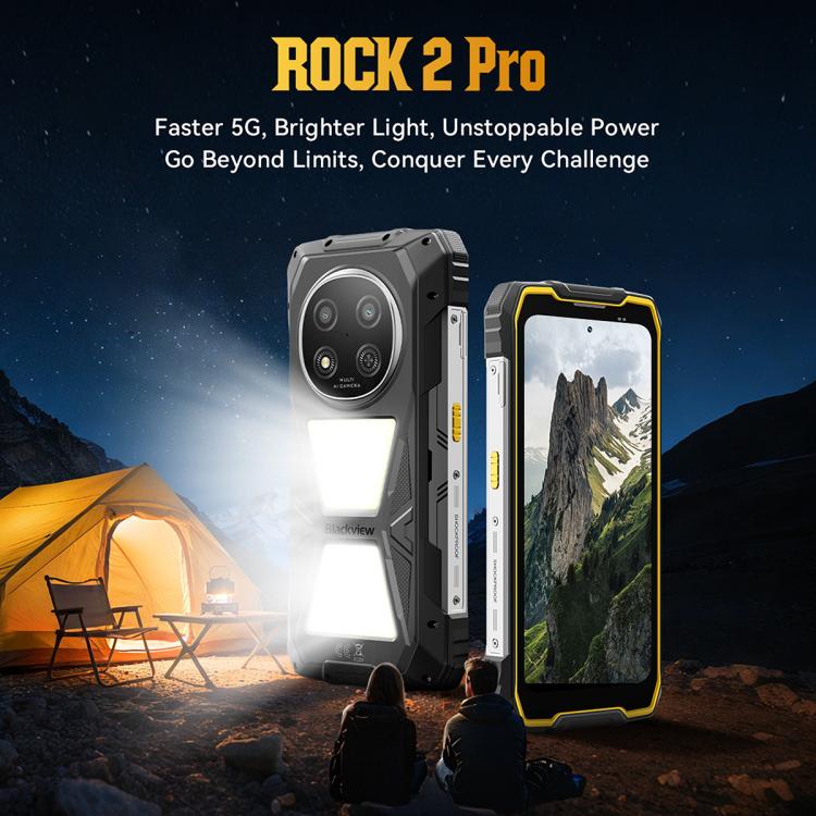 Blackview ROCK 2 Pro 頑丈スマートフォン、8GB+256GB、6.67インチ Android 16 Unisoc UMS9620 T8100 オクタコア、ネットワーク：5G、OTG、NFC