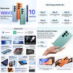 Blackview WAVE 10、8GB+256GB、6.88インチ Android 16 Unisoc UMS9230E オクタコア、ネットワーク：4G、OTG、WAVE 10、8GB+128GB