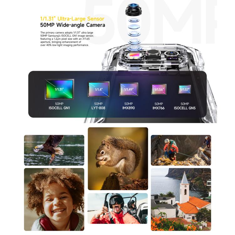 Ulefone Armor 27T+ 頑丈スマホ、12GB+256GB、サーマルイメージャー、ナイトビジョン、10600mAh、6.78インチ Android 14 MediaTek Helio G99 オクタコア、ネットワーク：4G、NFC、OTG、Armor 27T+