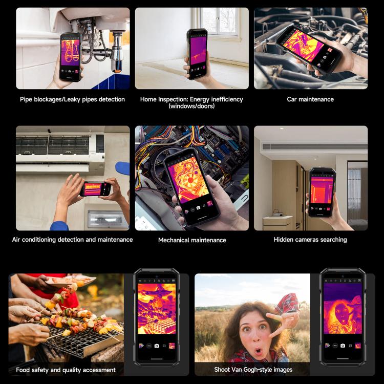 Ulefone Armor 27T+ 頑丈スマホ、12GB+256GB、サーマルイメージャー、ナイトビジョン、10600mAh、6.78インチ Android 14 MediaTek Helio G99 オクタコア、ネットワーク：4G、NFC、OTG、Armor 27T+