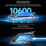 Ulefone Armor 27T+ 頑丈スマホ、12GB+256GB、サーマルイメージャー、ナイトビジョン、10600mAh、6.78インチ Android 14 MediaTek Helio G99 オクタコア、ネットワーク：4G、NFC、OTG、Armor 27T+