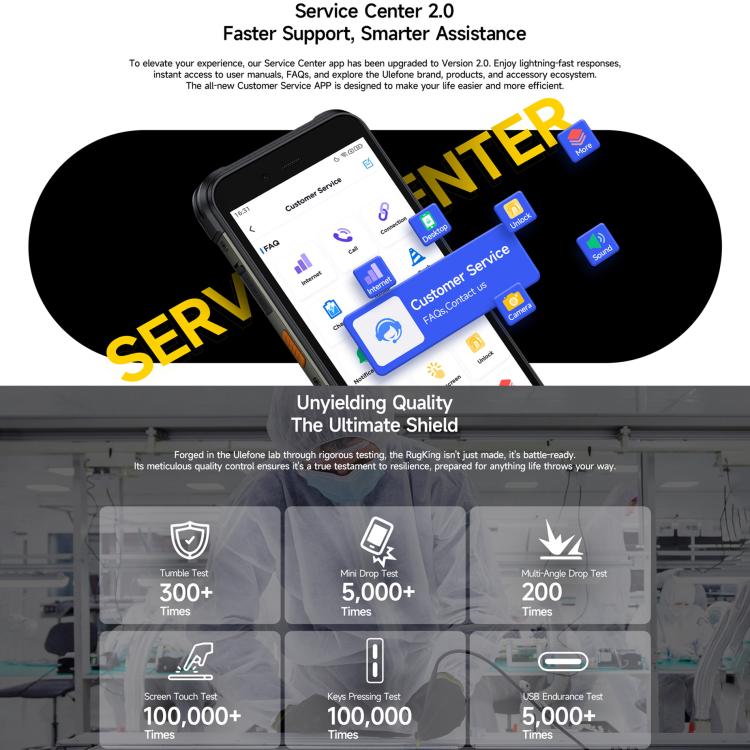 Ulefone RugKing、8GB+128GB、IP68/IP69K ラギッドフォン、5.99インチ Android 15 Unisoc T7255 オクタコア、ネットワーク：4G、NFC、OTG、RugKing、8GB+128GB