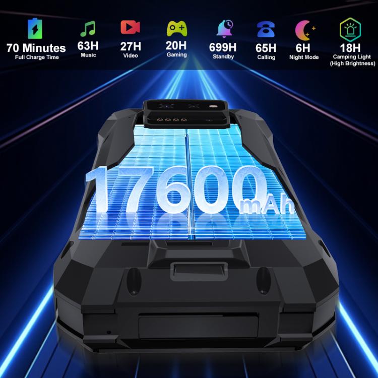 Unihertz 8849Tank X プロジェクター堅牢スマホ、16GB+512GB、側面指紋認証、ナイトビジョン、6.78インチ Android 15 MediaTek Dimensity 8200 オクタコア、ネットワーク：5G、NFC、Tank X 16GB+512GB