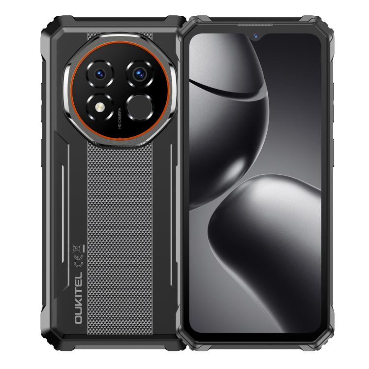 Oukitel G6 ラギッドフォン、4GB+128GB、指紋認証、10600mAhバッテリー、6.52インチ Android 16.0 Unisoc T615 オクタコア、NFC、OTG、ネットワーク：4G、4GB+128GB
