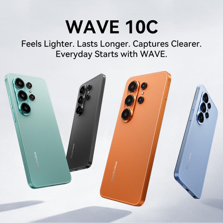 Blackview WAVE 10C、4GB+128GB、6.88インチ Android 16 Unisoc UMS312 / T310 オクタコア、ネットワーク：4G、OTG、WAVE 10C、4GB+128GB