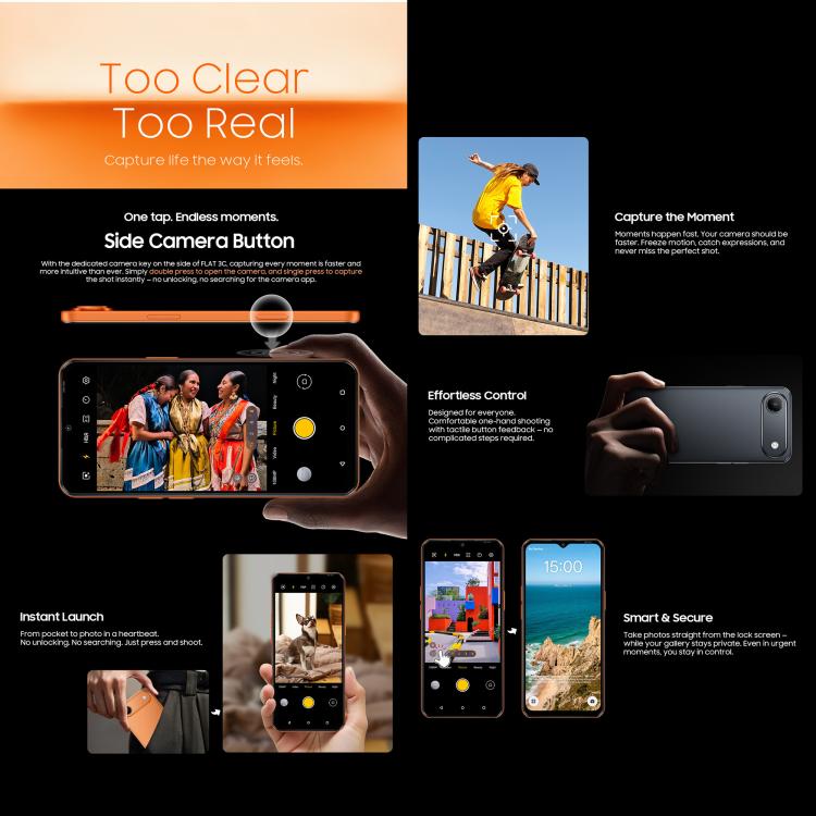 Blackview Oscal FLAT 3C、4GB＋64GB、6.56インチ Android 16 Unisoc UMS312 T310 クアッドコア、OTG対応、ネットワーク：4G、4GB＋64GB