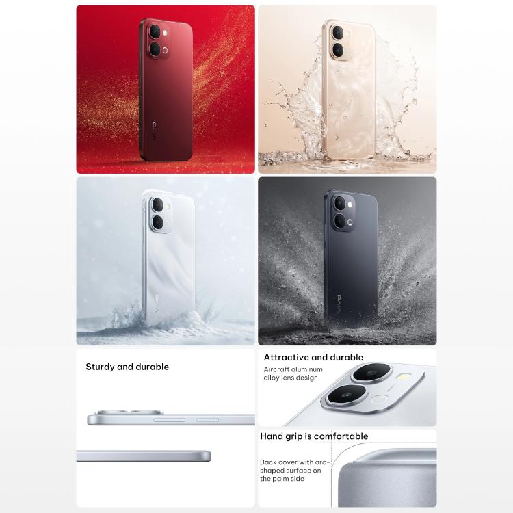 vivo Y500i、8GB+512GB、側面指紋認証、6.75インチ Android 16 OriginOS 6 Snapdragon 4 Gen オクタコア、OTG、NFC、ネットワーク：5G、8GB+512GB