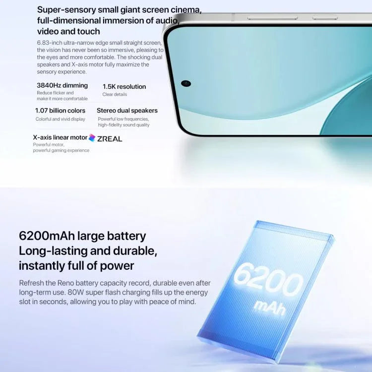 OPPO Reno14 Pro AIフォン、16GB+1TB、画面指紋認証、6.83インチ ColorOS 15.0 Dimensity 8450 オクタコア、NFC、OTG、ネットワーク：5G、16GB+1TB